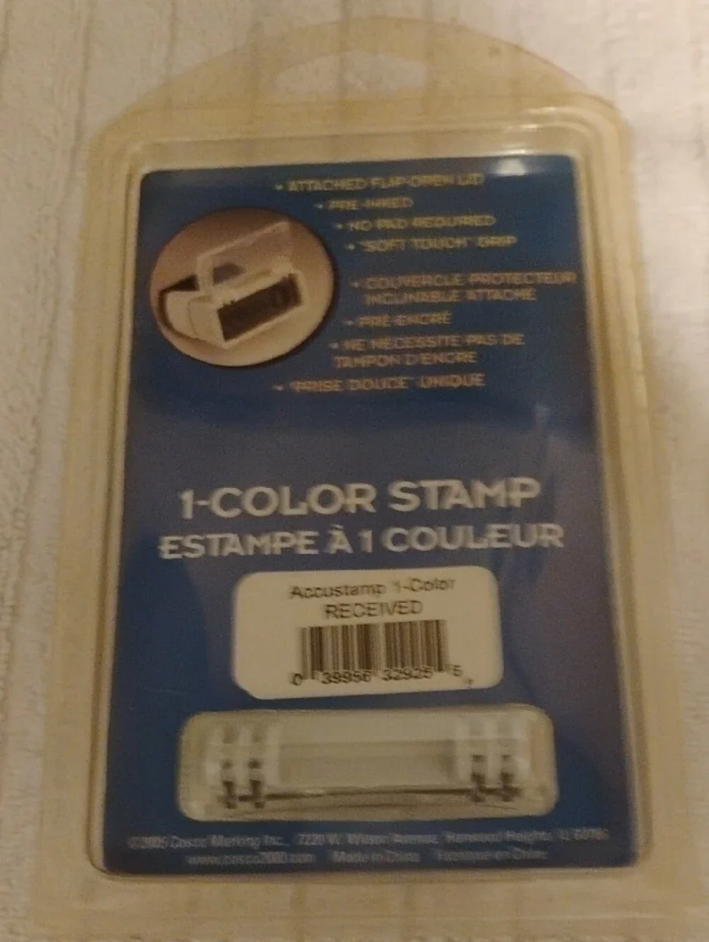 Office Supply Lot 2 Stamps 1 Ink Refill